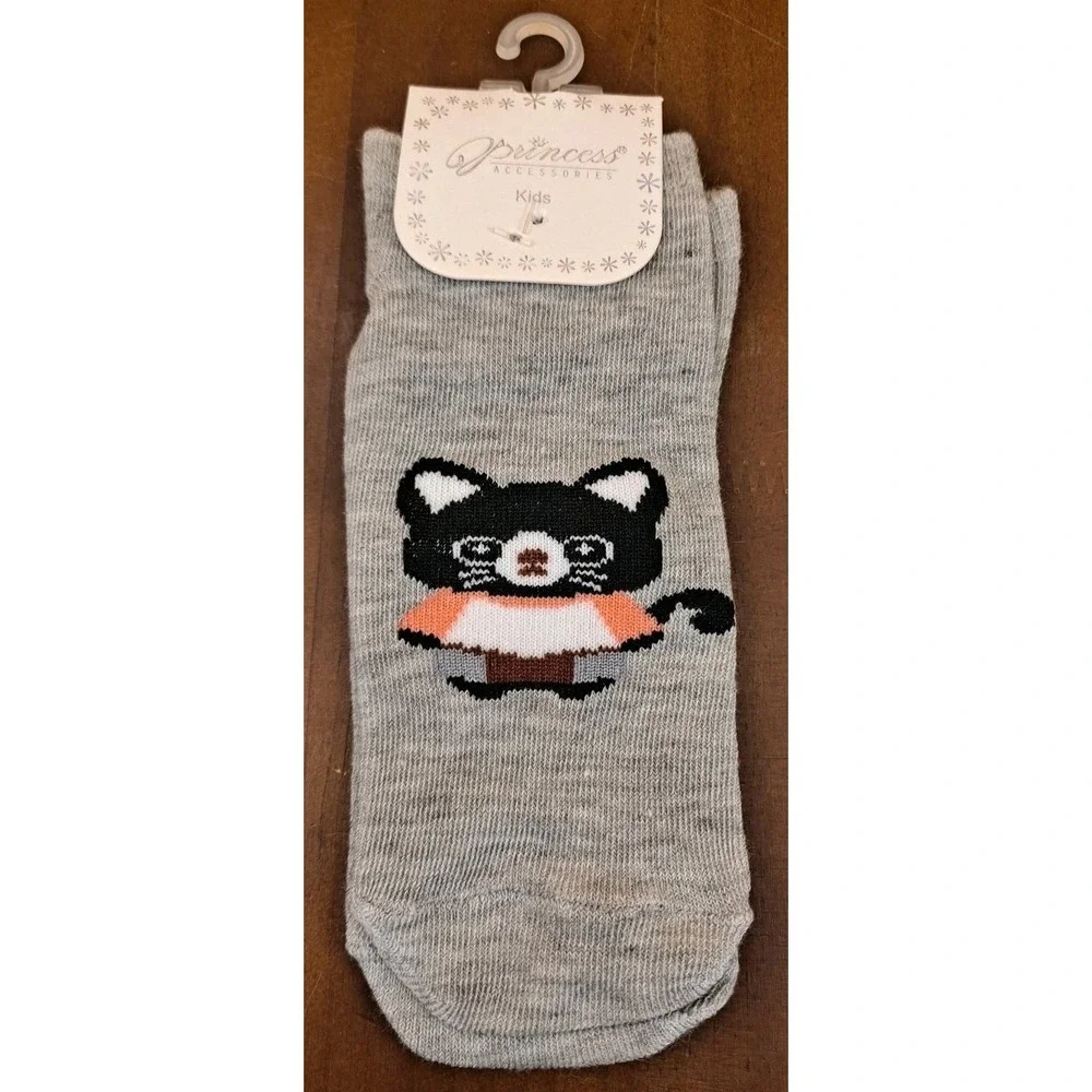 Cute Cat Kids Socks - Pack of 4 Pairs Princess Accessories Multicolor No‎ Show